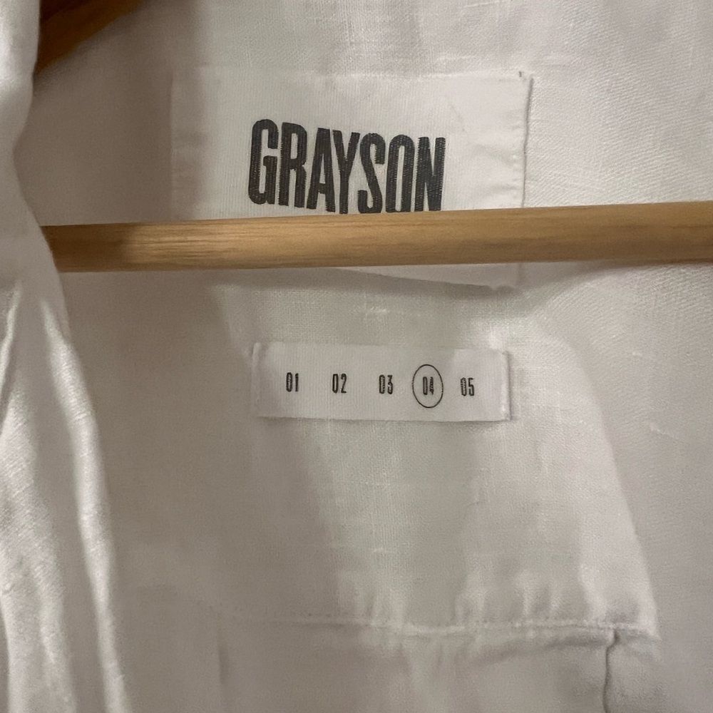 White Button-Up Shirt - Picture 2 of 4